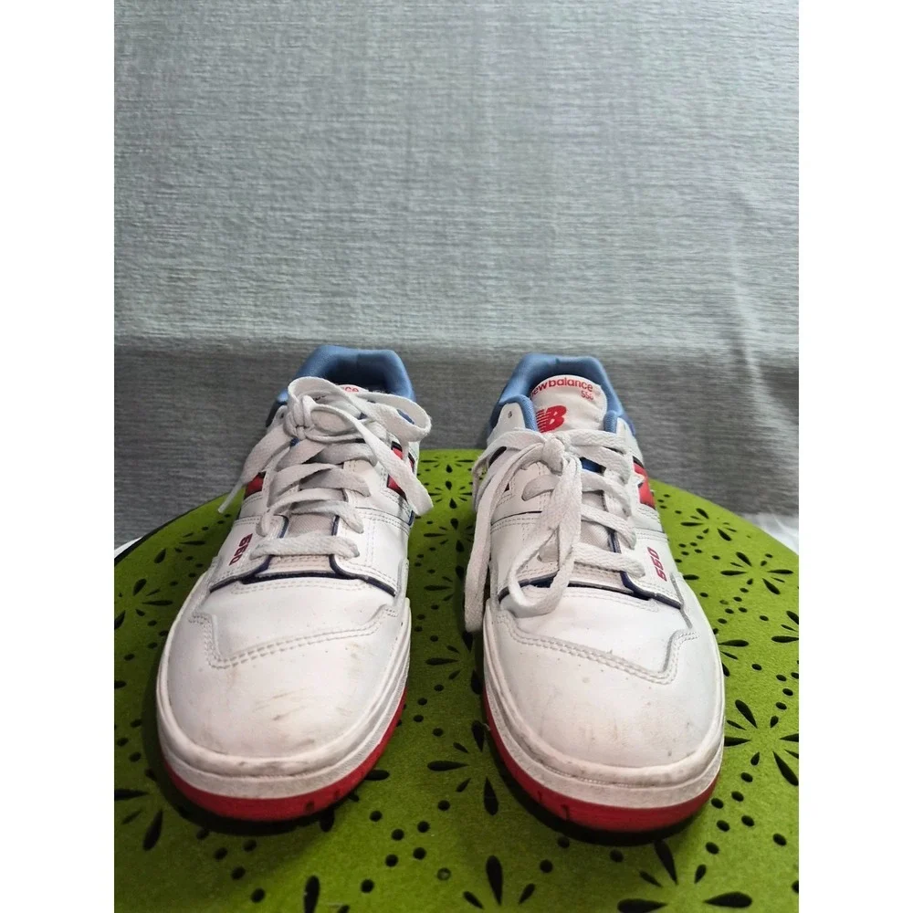 New Balance 550 GSB550CH Boys US 6 M Athletic Shoes White Atlantic Blue Sneakers